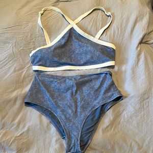 Aerie Halter/High Waist Bikini Set